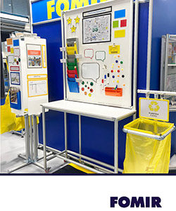 Magnetic whiteboards section